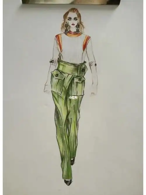 临摹丁香的时装画166天