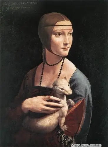 达芬奇肖像名画《抱银貂的女子》/尚乐小筑美术培训