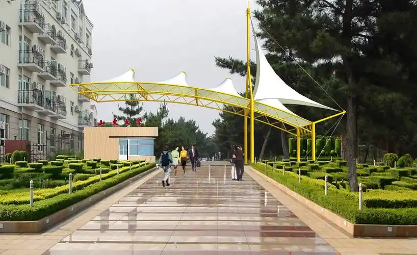 深圳远信膜结构|出入口膜结构:打造未来空间的绿色门户