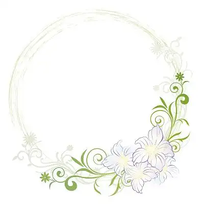 彩色手绘边框花边花朵文本框对话框png素材元素