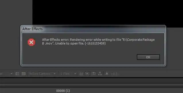 ae cc输出视频时出错,ae无法输出