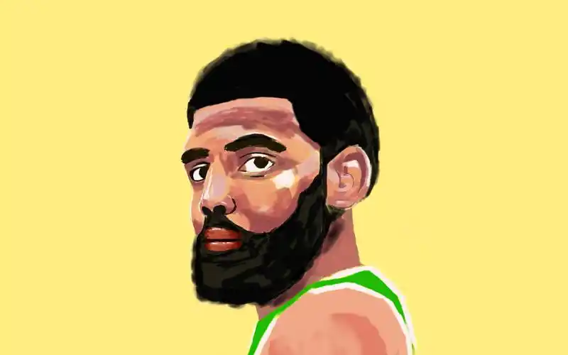 【procreate】凯里·欧文 简笔画小头像练习 kyrie irving_哔哩哔哩