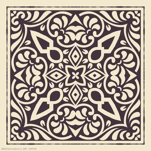 方形花纹图案边框图片