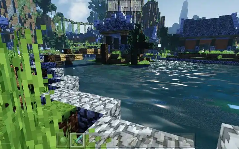 我的世界手机版封面真实69水反69超级光影69黑鲨2顶配试玩