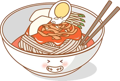 卡通手绘面条拉面美食png元素