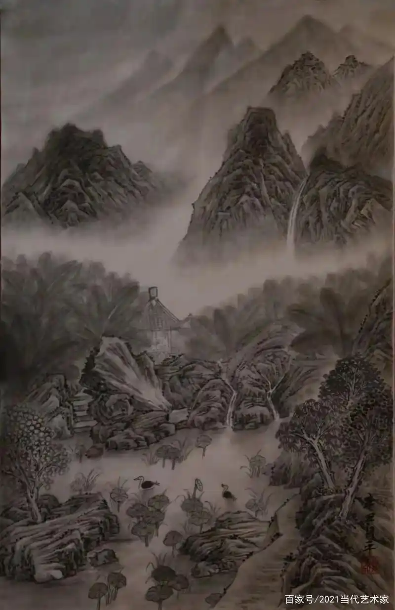 笙歌一曲扬州梦——冯月平水墨画作品品鉴