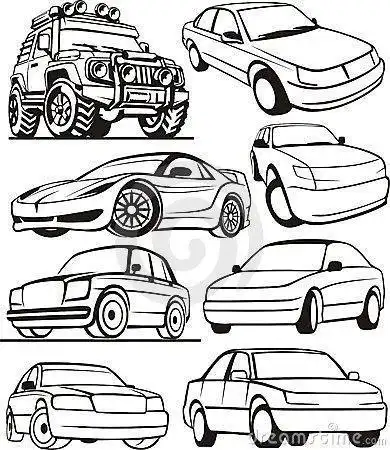 汽车抽象简笔画