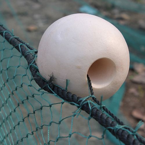 浮子高压白色pvc泡沫浮球渔网浮漂穿孔圆形鱼网