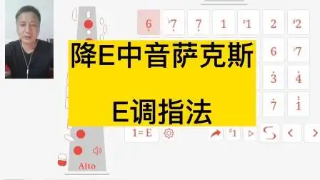 《全网最全萨克斯指法》之降e中音萨克斯的e调指法带超吹指法
