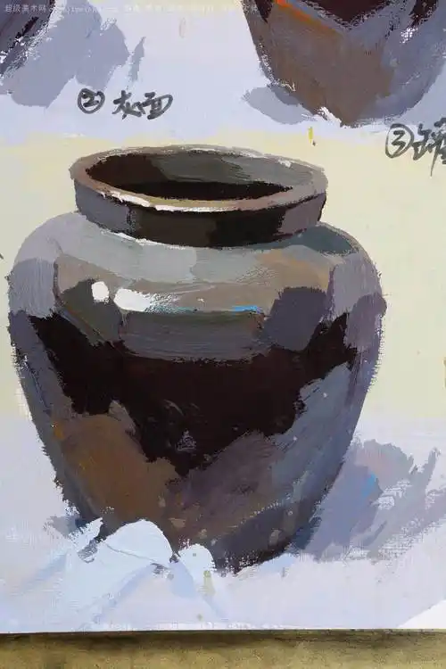 水粉画罐子 水粉画罐子的步骤图片 - 水彩迷