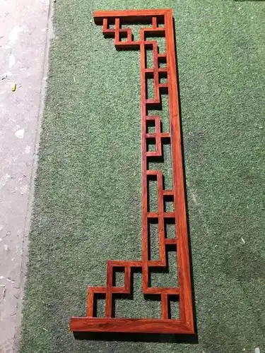 造型仿古木纹铝挂落门楣