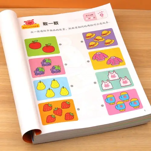 3岁数学逻辑思维能力训练幼儿智力开发书籍幼儿园托班小班教材图画书