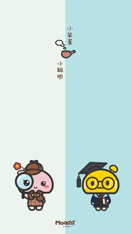 微信聊天背景(蘑菇点点新年情侣版)——男版,女版