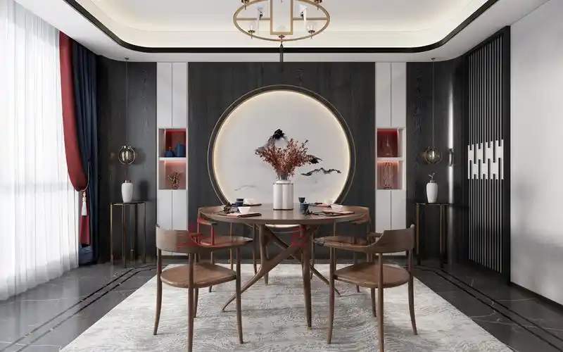 北欧e家│当黑胡桃遇上新中式造出绝美新意境