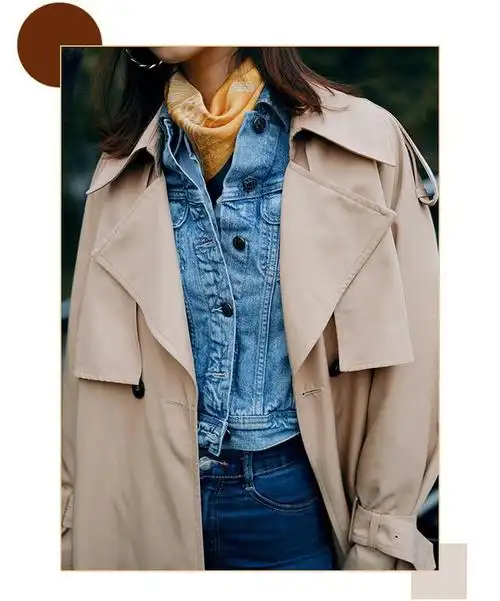 明星穿巴宝莉风衣街拍