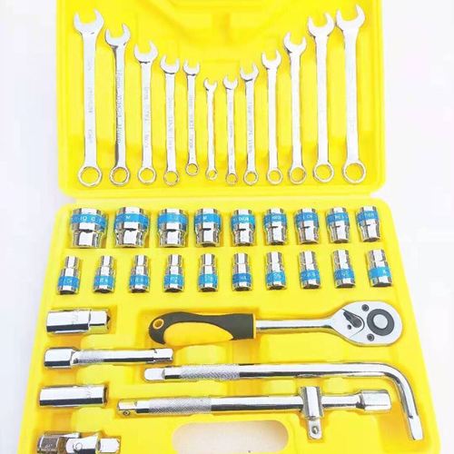套筒手动扳手37件组套工具832mm汽车修理组合套装手动套筒扳手