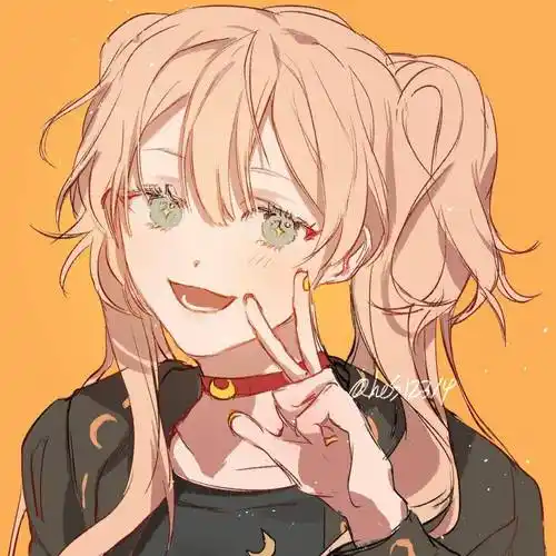 动漫女生头像你是微笑里的甜