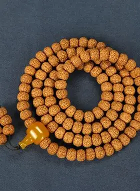 小金刚菩提子108颗手串男盘玩龙鳞纹原籽文玩佛珠项链念珠女手链