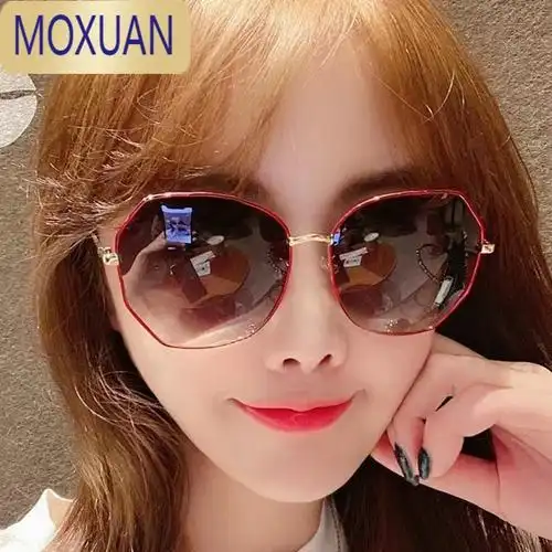 moxuan墨镜2022年新款女韩版潮开车专用偏光太阳眼镜网红大脸夏太阳镜