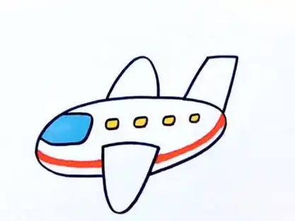 用字母和数字画小飞机,一学就会的飞机画法#创作灵感 #儿童简笔画