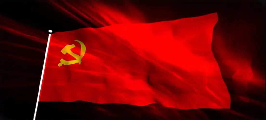 4k大气党旗飘扬党政通用led背景视频