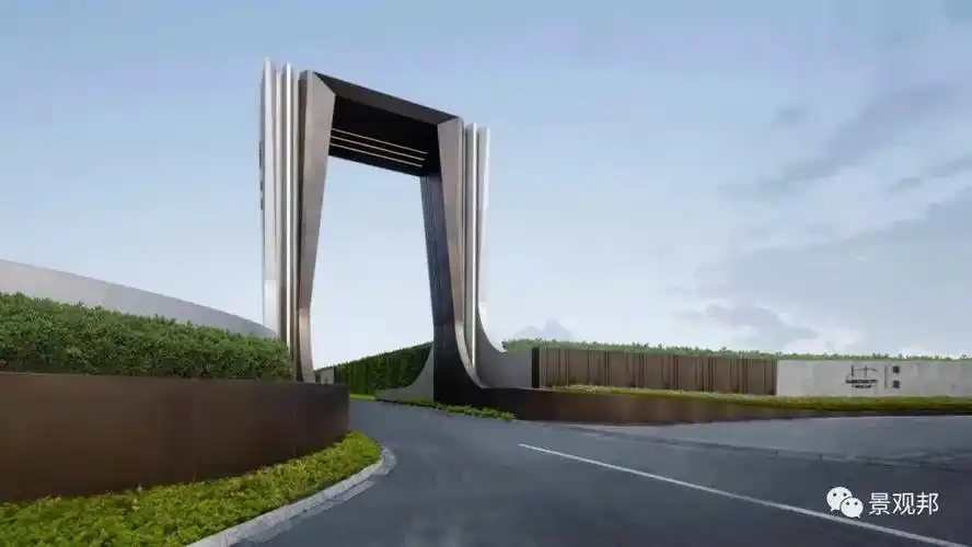 100  入口大门设计精选 | hhloo设计网图板_景观邦-商业新知