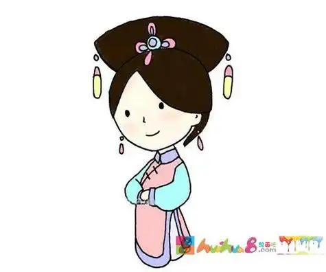 学画古代清朝公主简笔画画法古装简笔画怎么画怎么画古代公主公主简笔