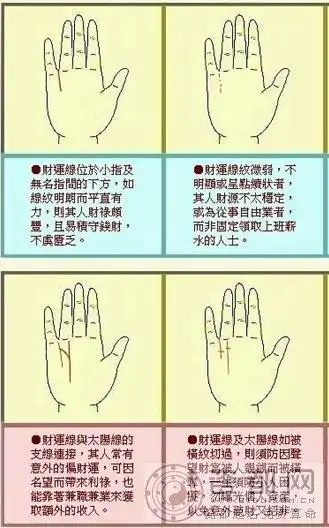 手相 财运线【图解】
