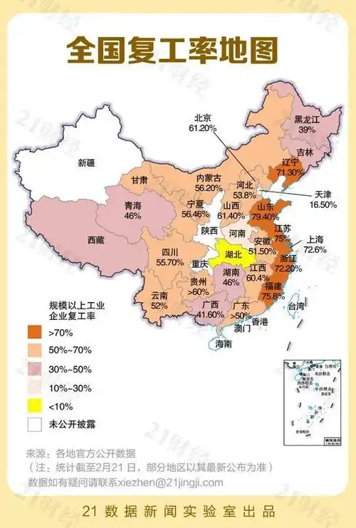 全国复工地图