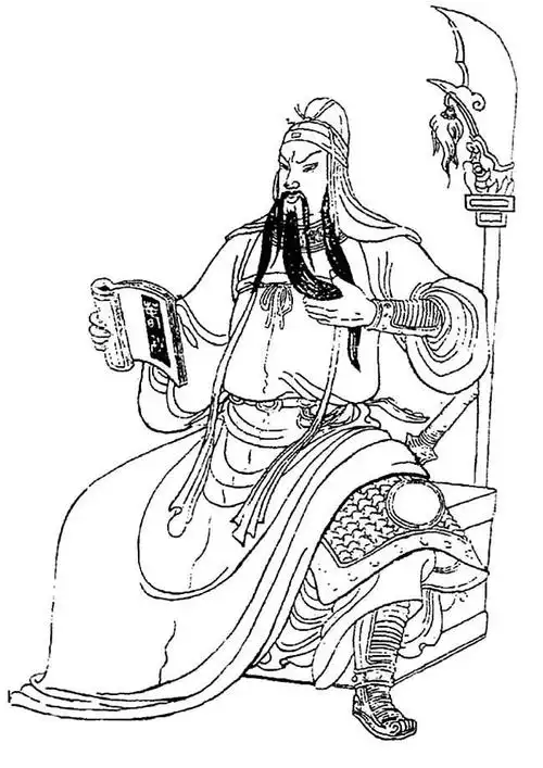 笔画步骤图片大全关羽简笔画可爱卡通q版三国关羽简笔画步骤画法教程