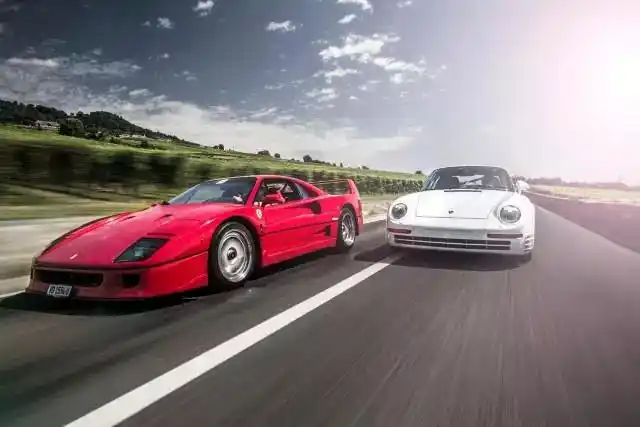 法拉利 f40和保时捷 959