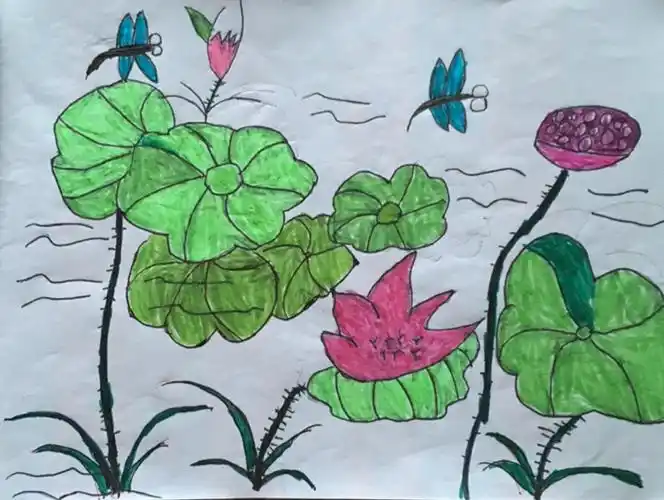 小学生郑好三年级下学期美术作品