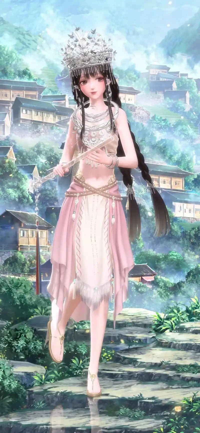 闪耀暖暖 #古风 #换装 #女鹅 #苗疆 - 抖音