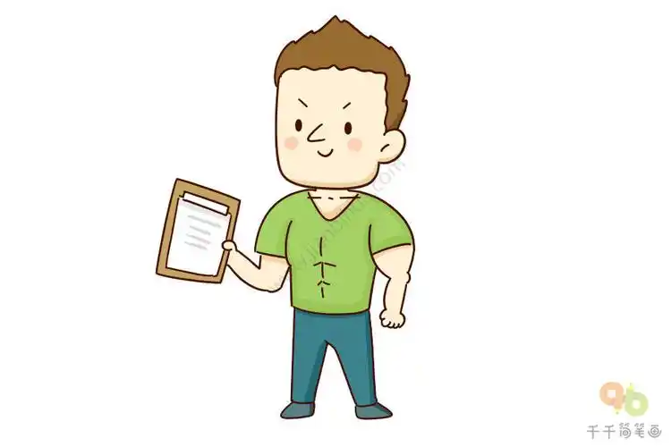 21种不同工作状态的职业人物简笔画小画家们自己也能学会