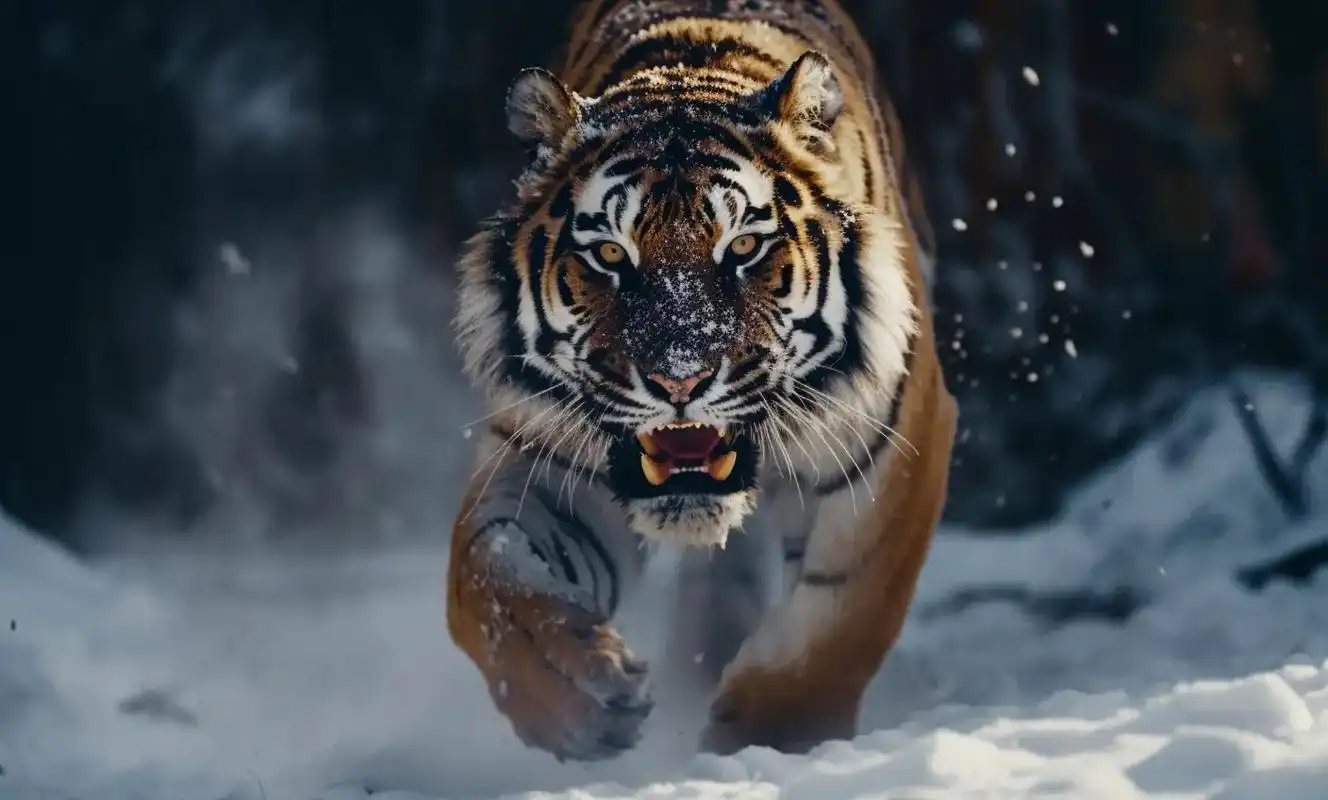 发威的虎.老虎发怒的样子最可怕了,无论是它 - 抖音