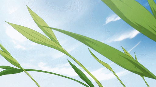 虫师树叶摇摆蓝天gif动图_动态图_表情包下载_soogif