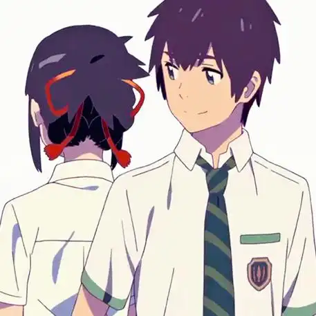 【图片自截自修 禁止二次上传】情侣头像#你的名字#动画电影 二次元