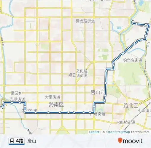 公交4路的线路图