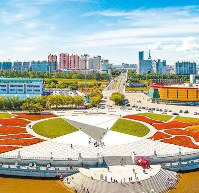 黑龙江省黑河市大黑河岛江畔美景.王殿杰摄