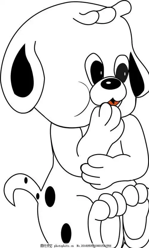 儿童小狗汪汪队简笔画简笔画呆萌小狗简笔画步骤教程小狗简笔画详细