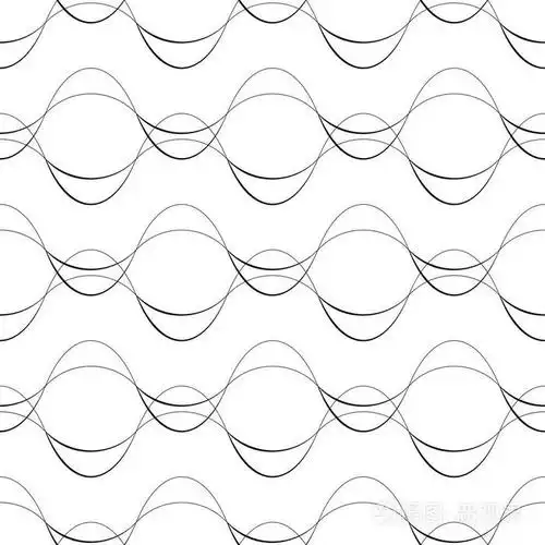 无缝的弧形的线条图案.矢量优雅背景