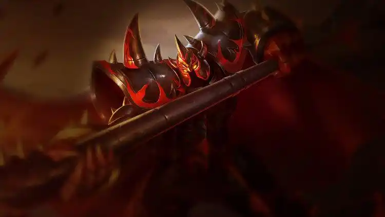 lol英雄联盟铁男皮肤地狱火莫德凯撒特效视频