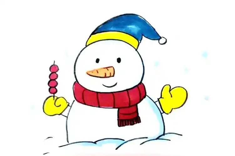 雪人的简笔画 雪人的简笔画图片大全可爱