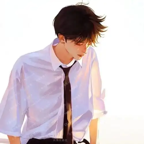 头像 白衬衫韩系男卡通动漫手绘气质男生高清头像收集社 自动发货