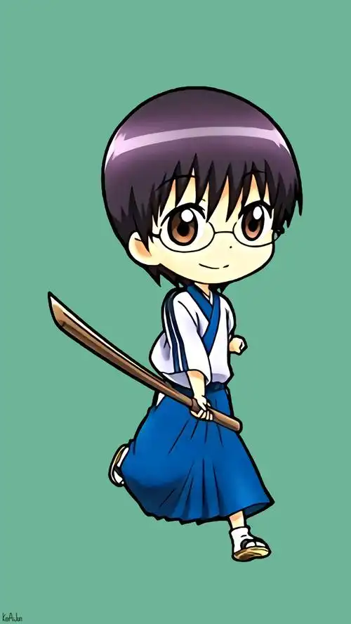 银魂#萌萌哒q版人物壁纸,超级喜欢修了大图出来,原图来自官方台历