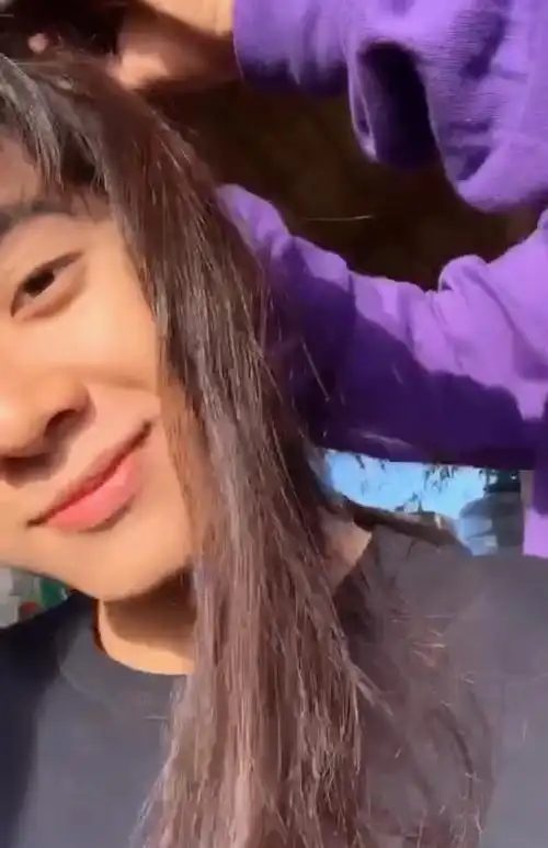 只休息一天又开始上班的泰国人 慧慧接长发了!长发小美人