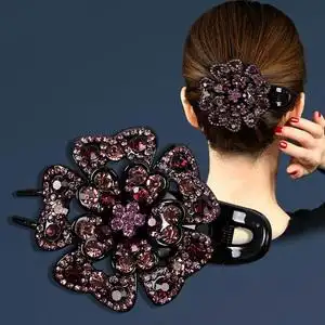 00wang_891114淘宝插梳盘发器发饰水钻发梳防滑发夹头饰卡子妈妈发