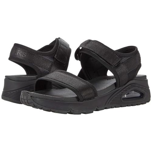 斯凯奇skechers女款黑色凉鞋|uno - new sesh