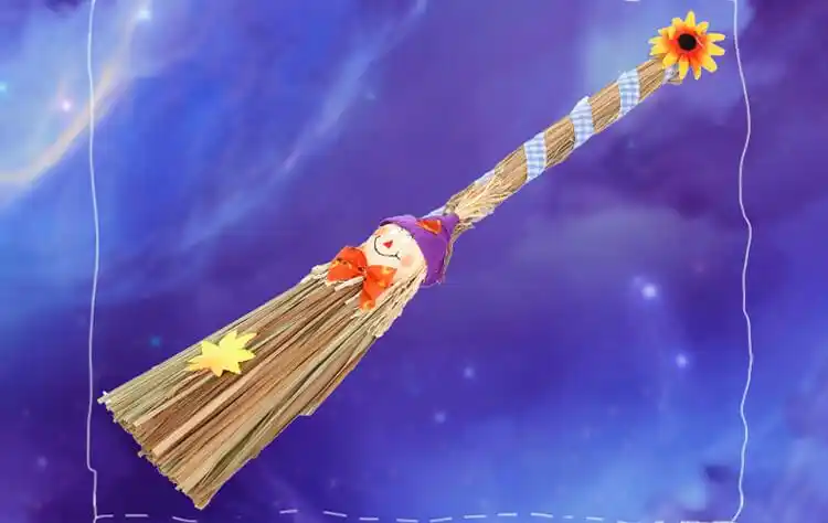 哈利波特飞天扫帚 万圣节cos道具成人儿童卡通巫婆扫把女巫哈利伯特