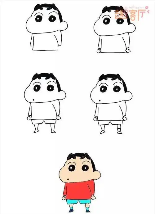 简笔画卡通人物可爱画画大全卡通人物